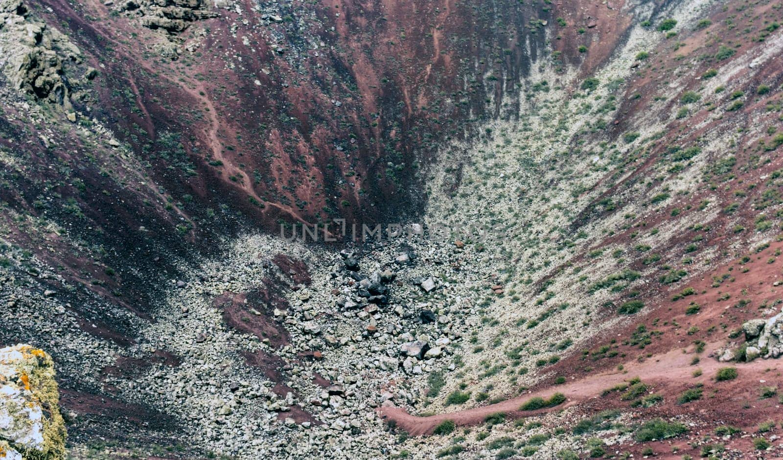 Inside the crater of a volcano "La Corona"" - Lanzarote, Canary Islands, Spain"
