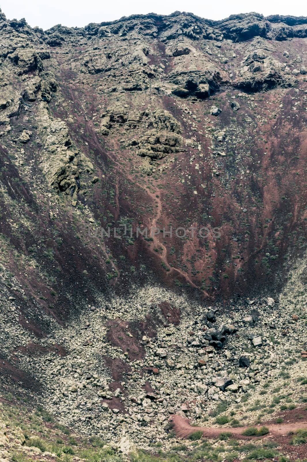 Inside the crater of a volcano "La Corona"" - Lanzarote, Canary Islands, Spain"