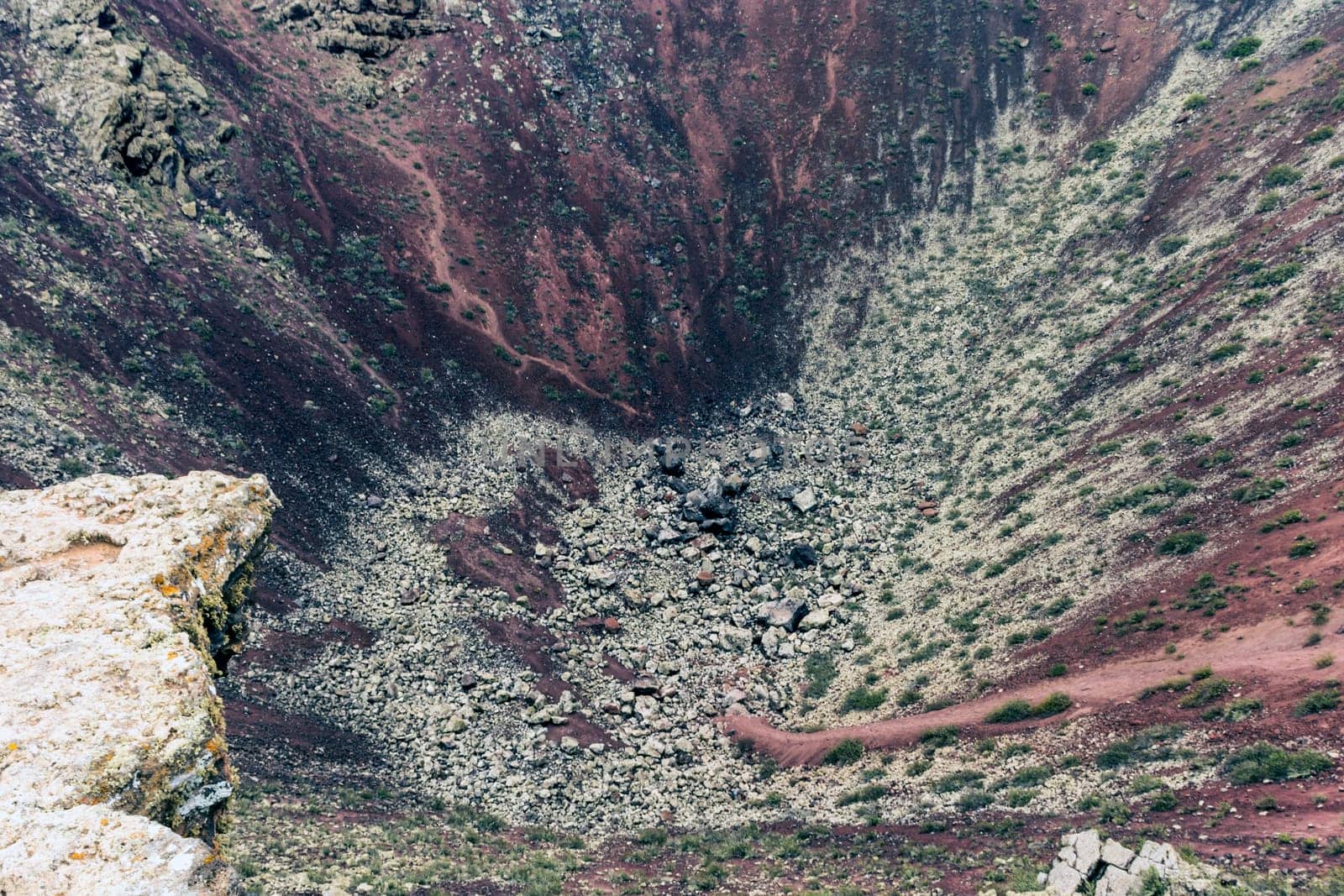 Inside the crater of a volcano "La Corona"" - Lanzarote, Canary Islands, Spain"