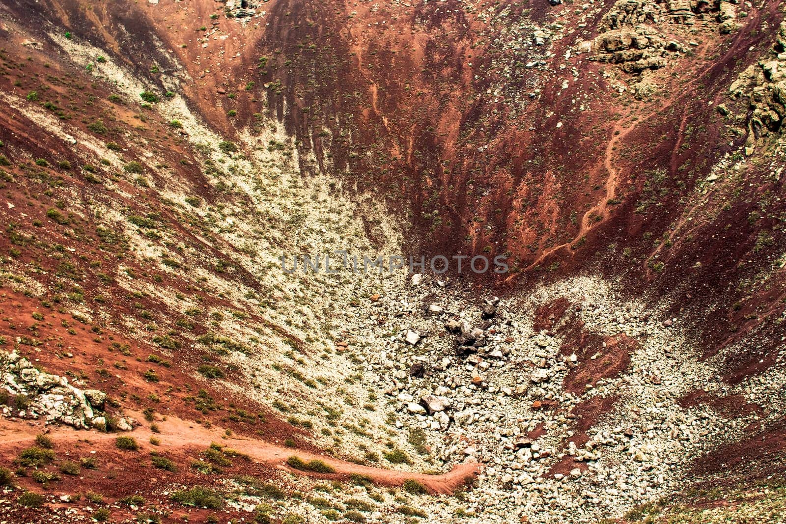 Inside the crater of a volcano "La Corona"" - Lanzarote, Canary Islands, Spain"