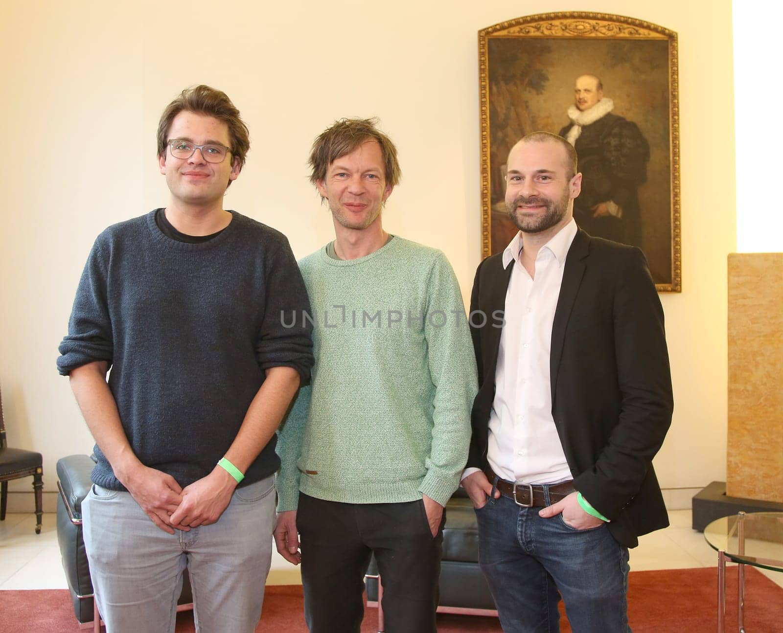 Sebastian Rudolph with Julian Pörksen with Stefan Gieren,.at the annual Hamburg Film Brunch on the occasion of the 68.  International Film Festival in Berlin at the representation of the Free and Hanseatic City of Hamburg in Berlin.