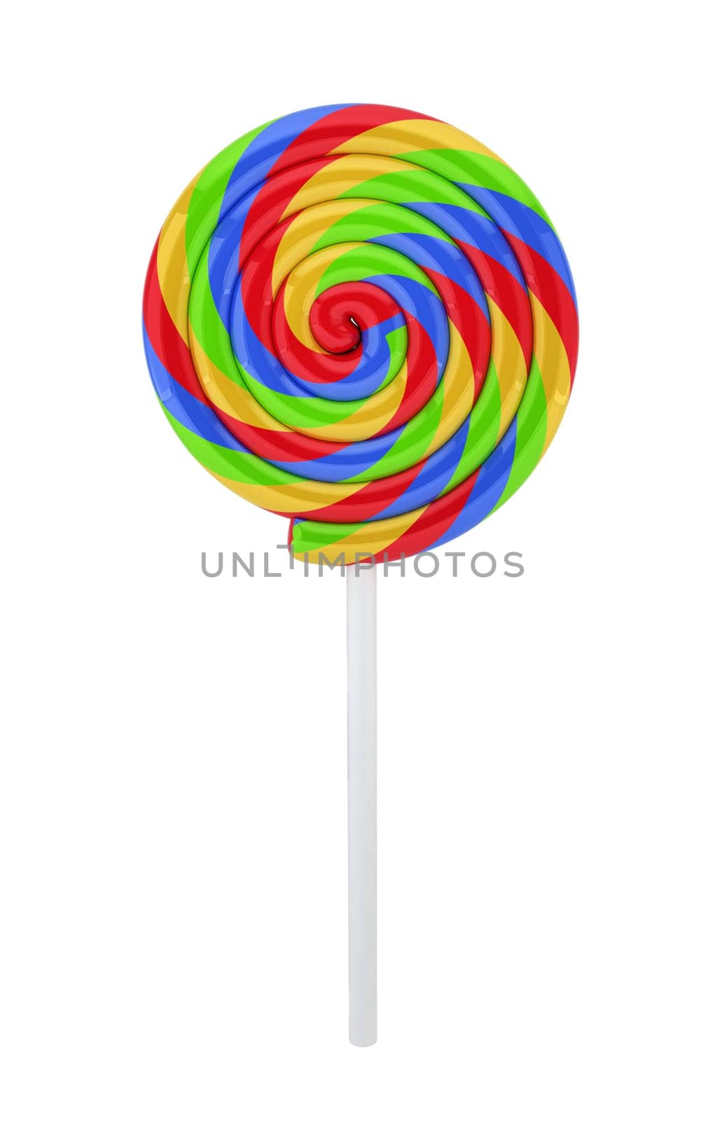 Sweet candy. 3d illustration on white background
