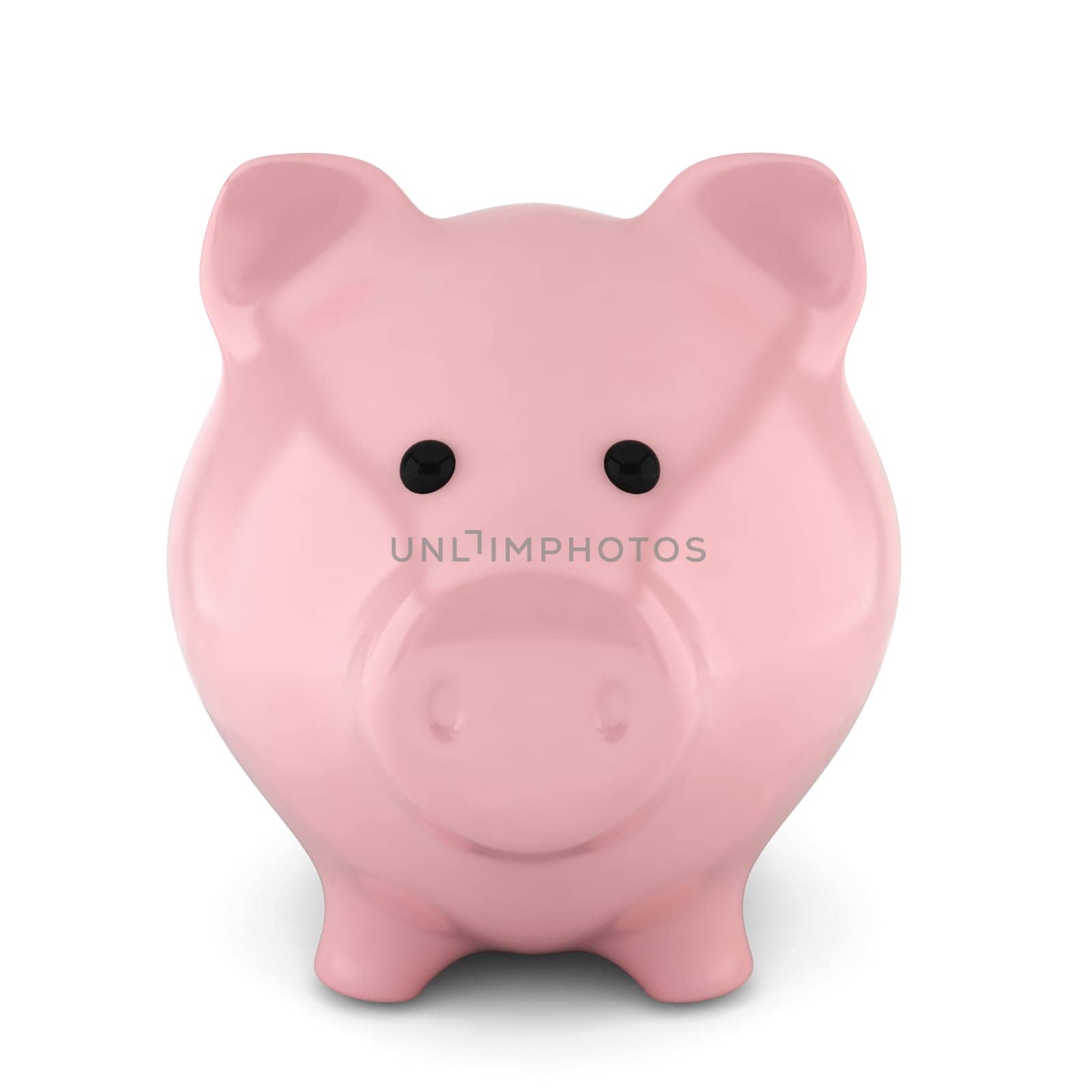 Piggy bank. 3d illustration on white background
