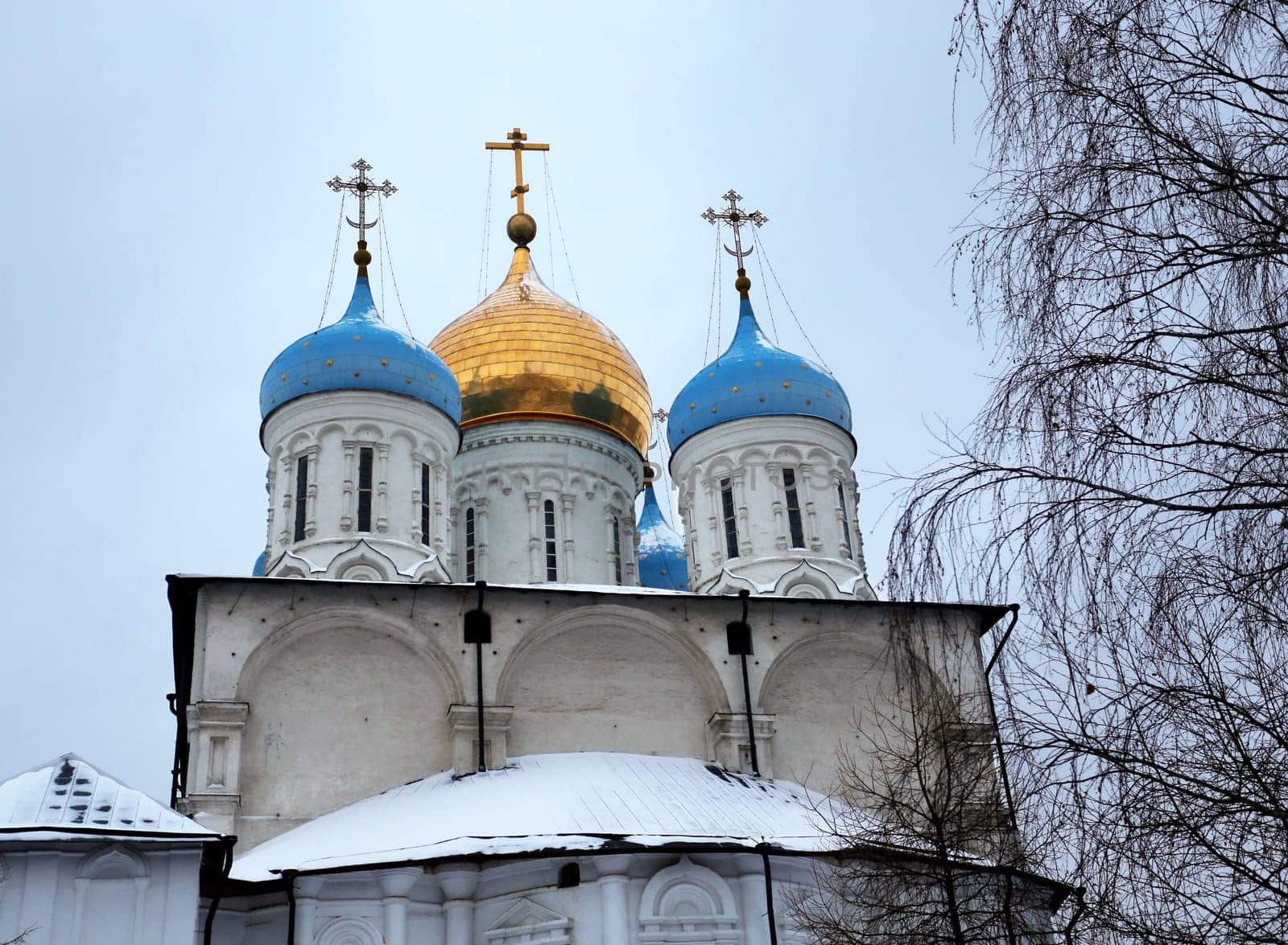 Savior Transfiguration Cathedral in Novospassky Monastery in Moscow