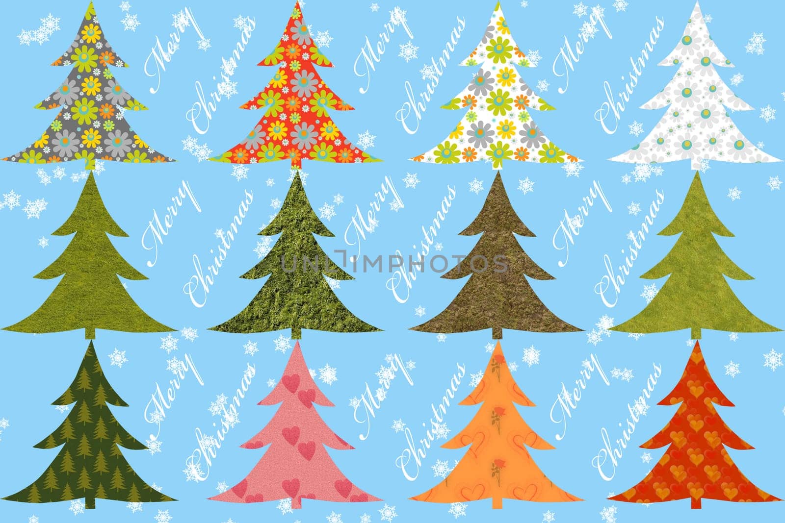 Merry Christmas - seasonal specific ornamented background