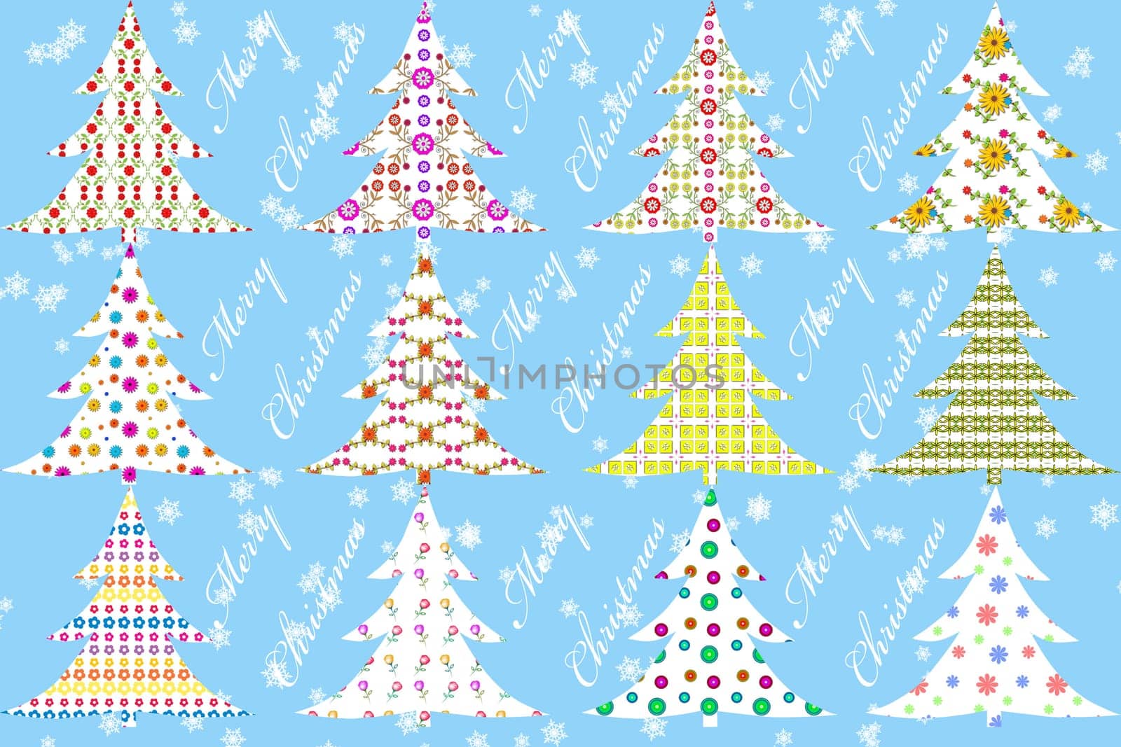 Merry Christmas - seasonal specific ornamented background