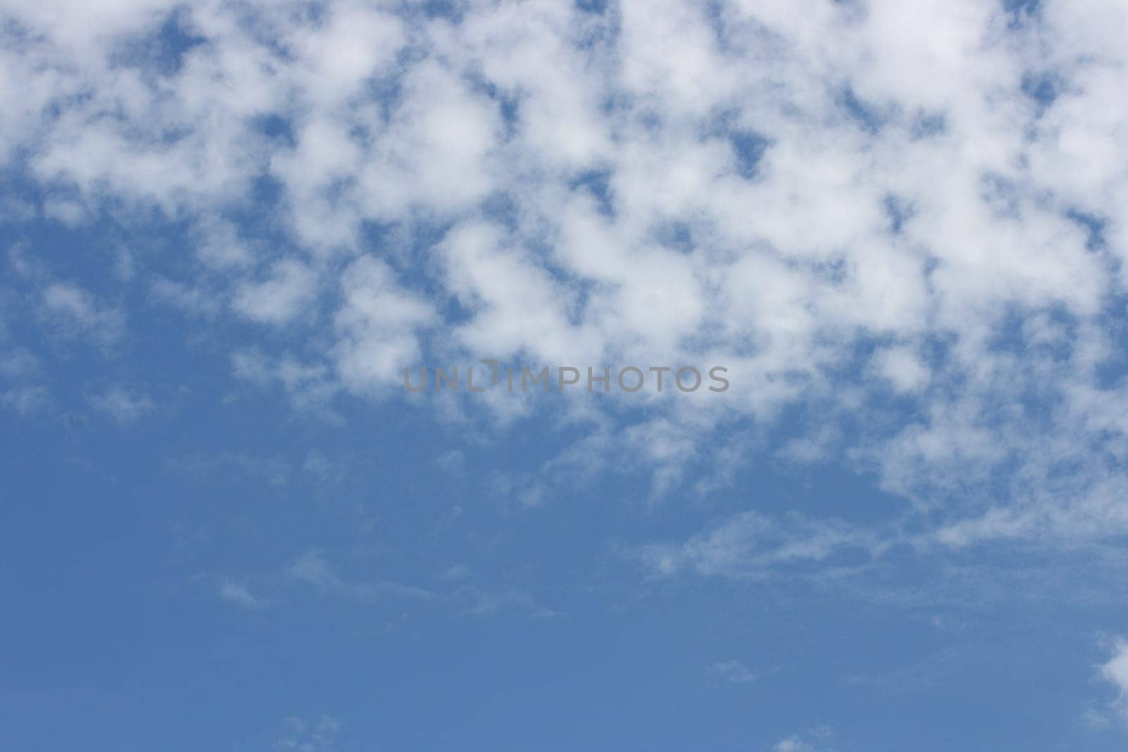 Big fluffy clouds (Altocumulus) with beautiful blue skies