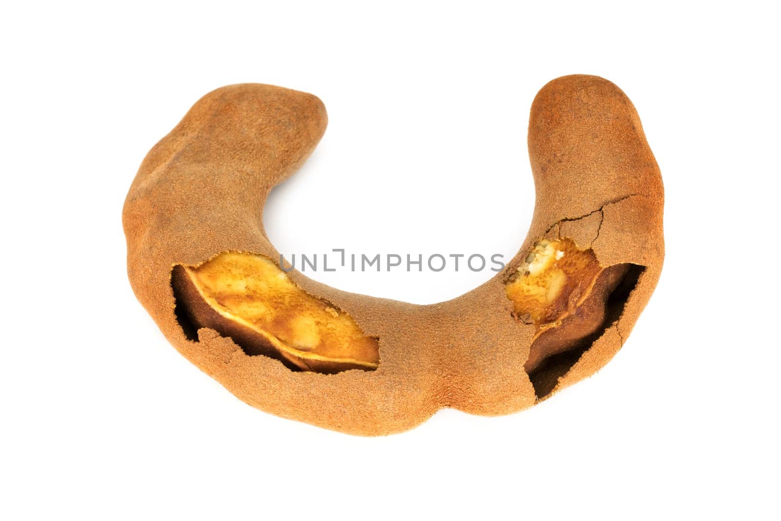 Tamarind isolated,tropical legume on a white background