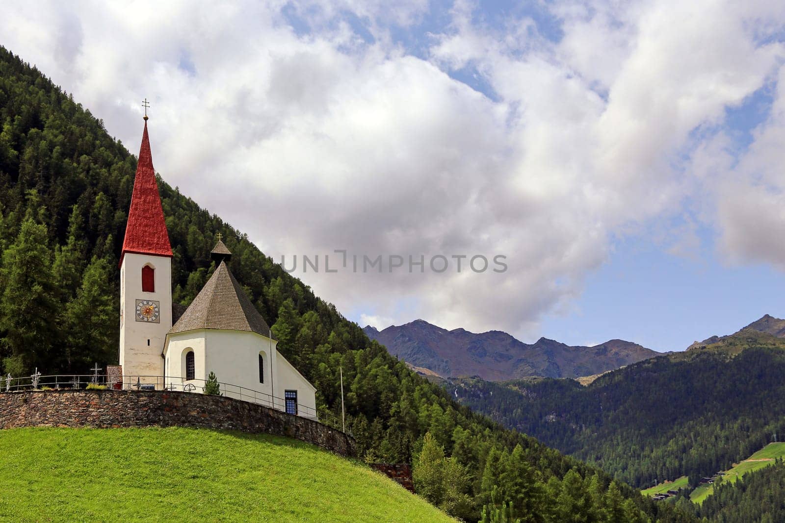 Church of Santa Gertrude in South Tyrol's Ulten Valley