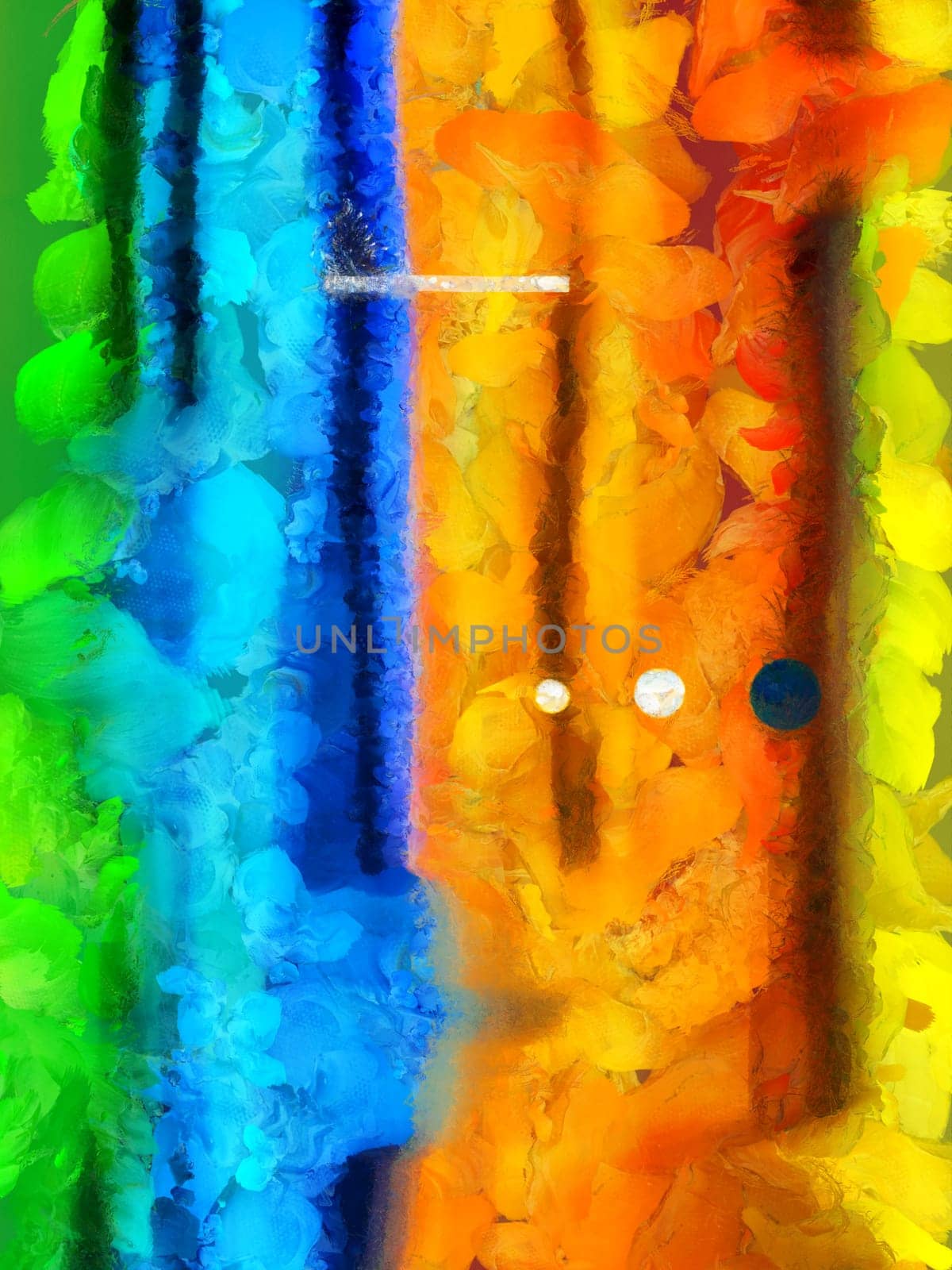 Vivid Abstract. Brush strokes