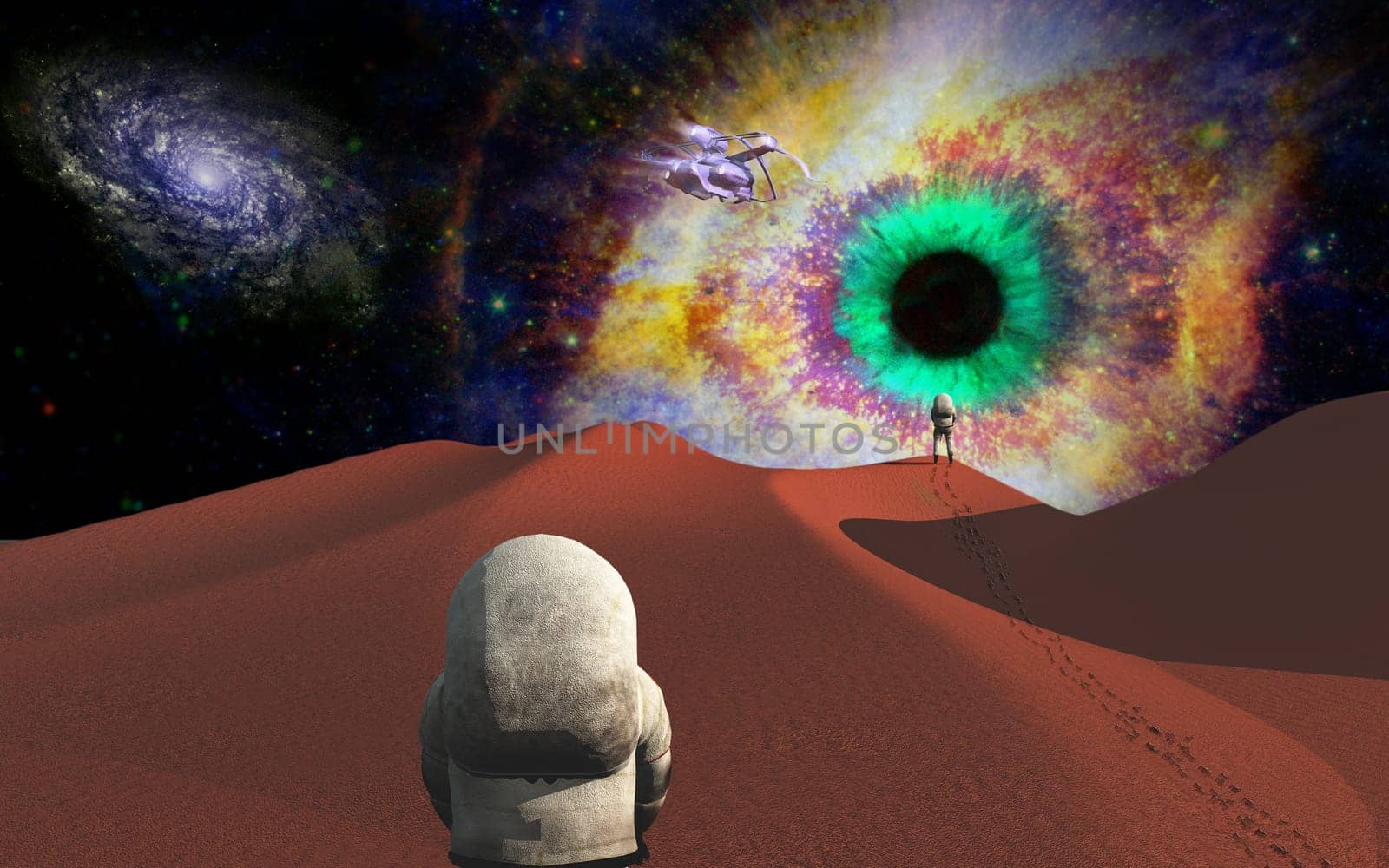 Astronauts on another planet