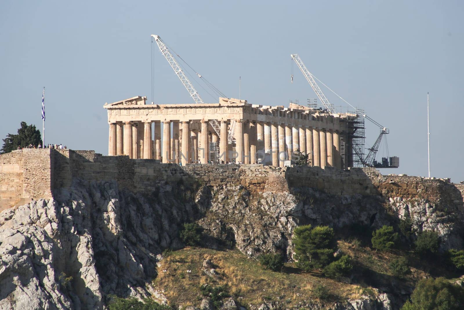 View on the Acropolis in Athens, Greece