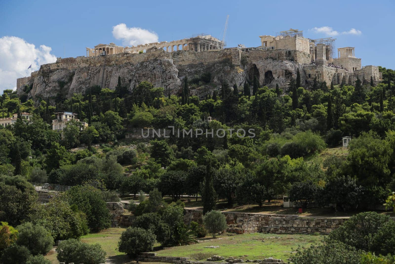 View on the Acropolis in Athens, Greece