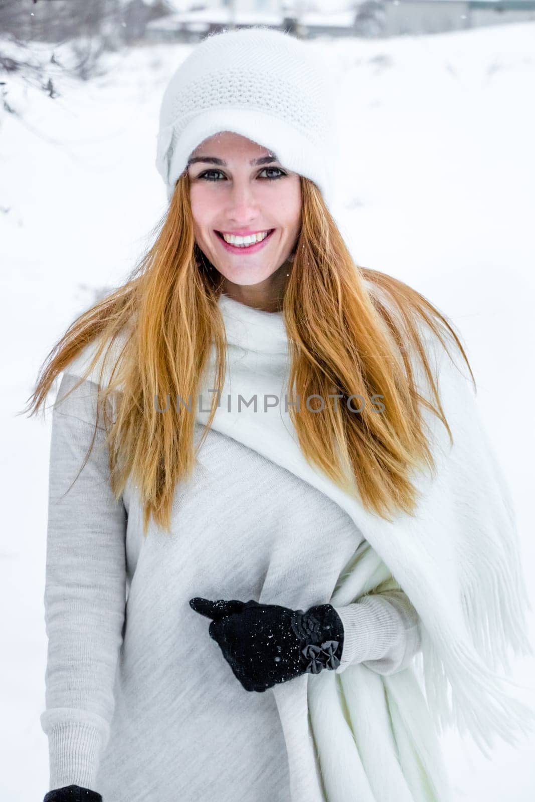 Girl in the snow