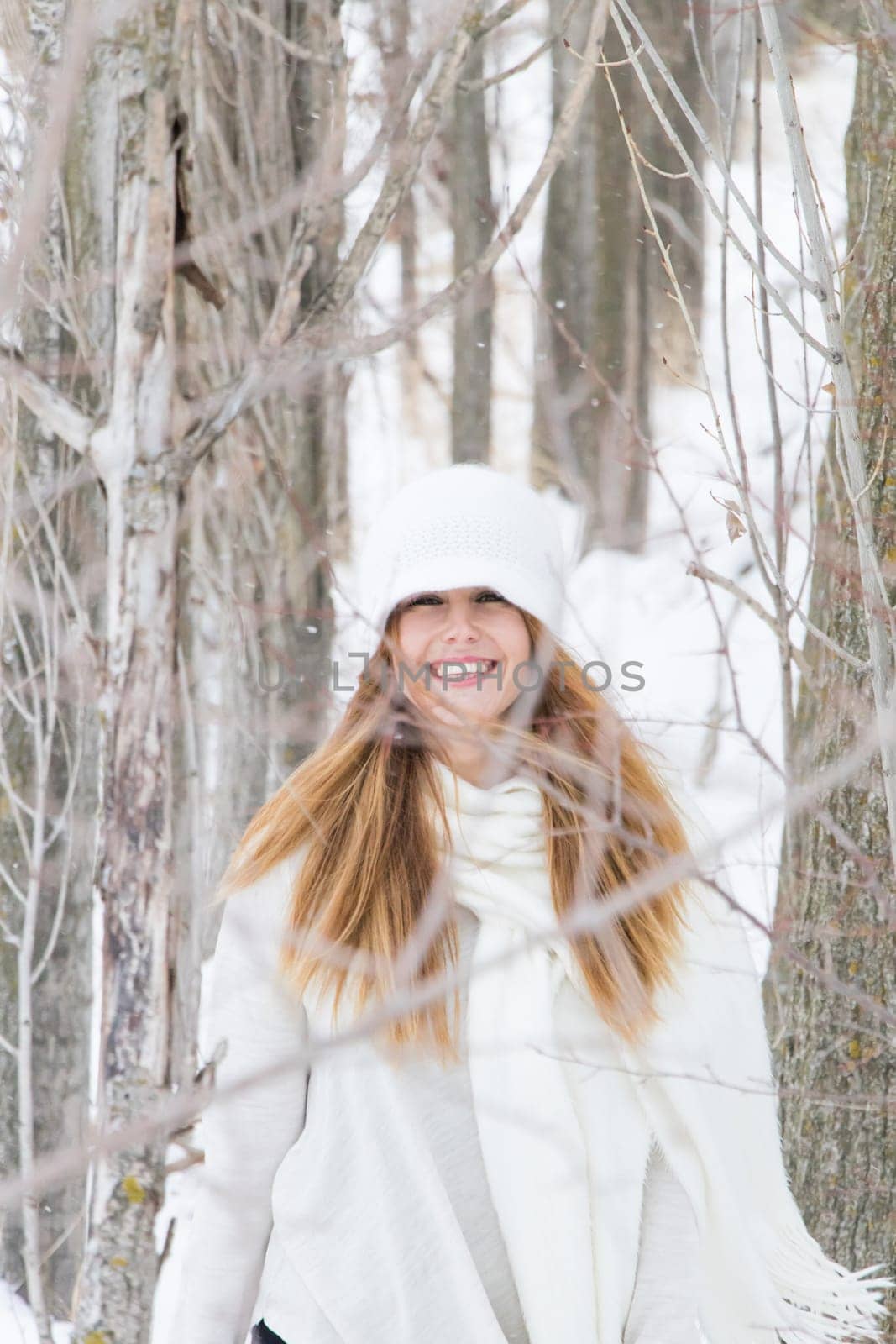 Girl in the snow