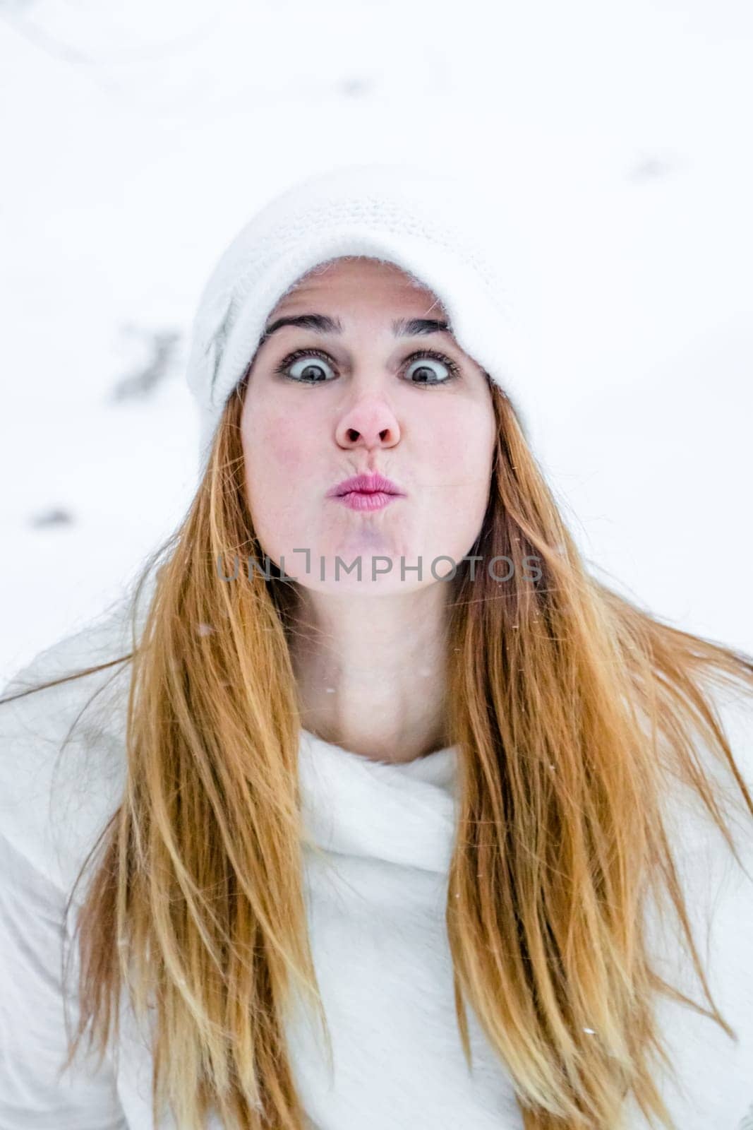 Girl in the snow