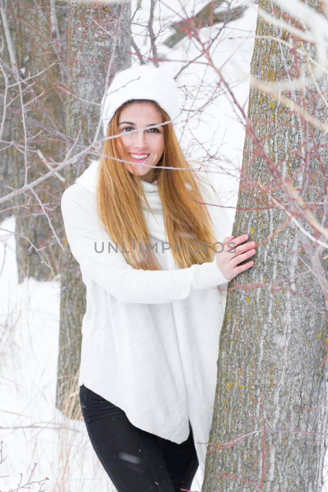 Girl in the snow