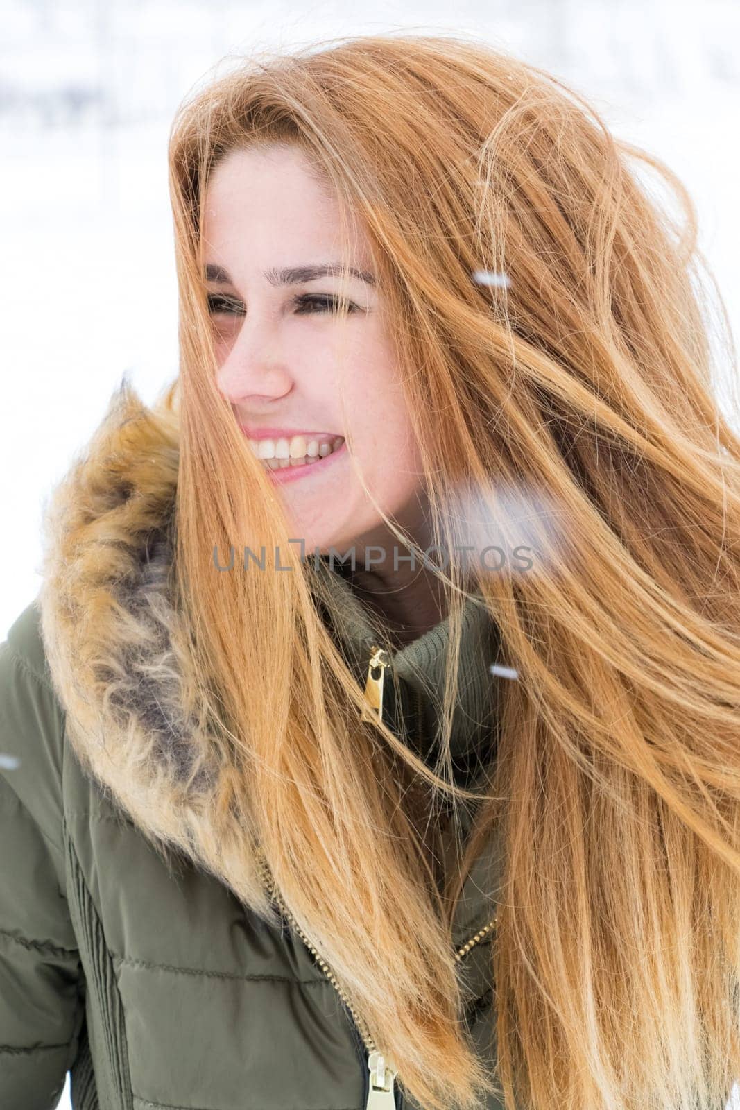 Girl in the snow