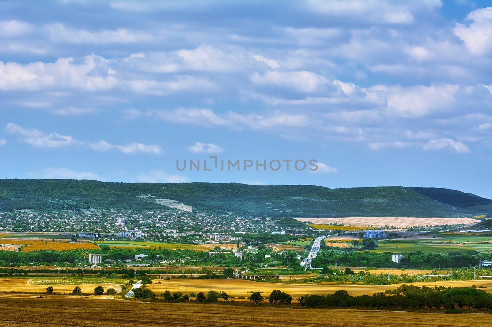 View of Devnja town in Varna Province, Northeastern Bulgaria