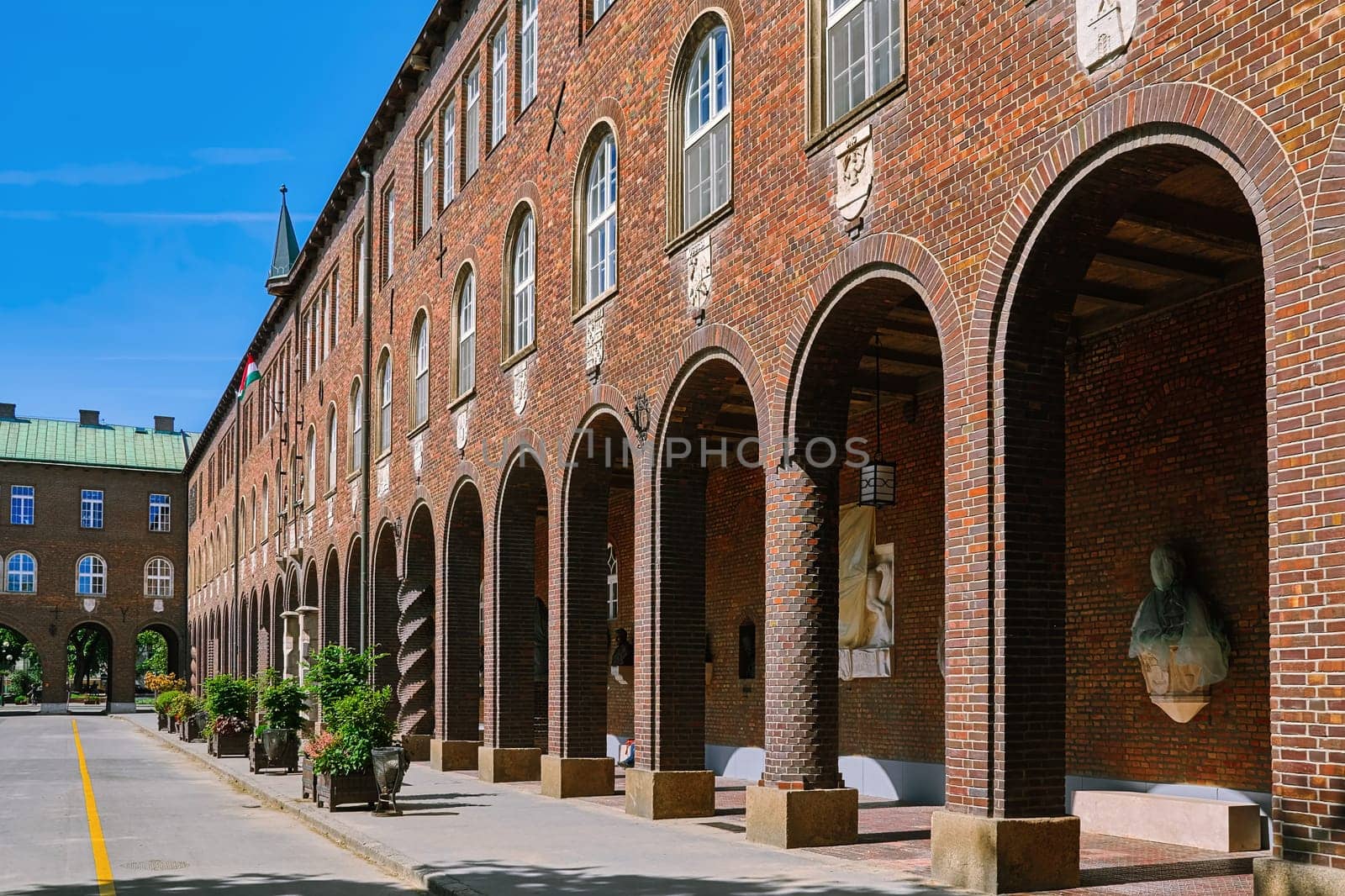 Fragment of an Old Building in Szeged, Hungary