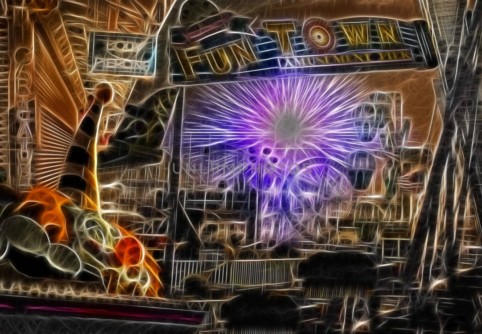 Carnevil. Carnival Abstract Composition