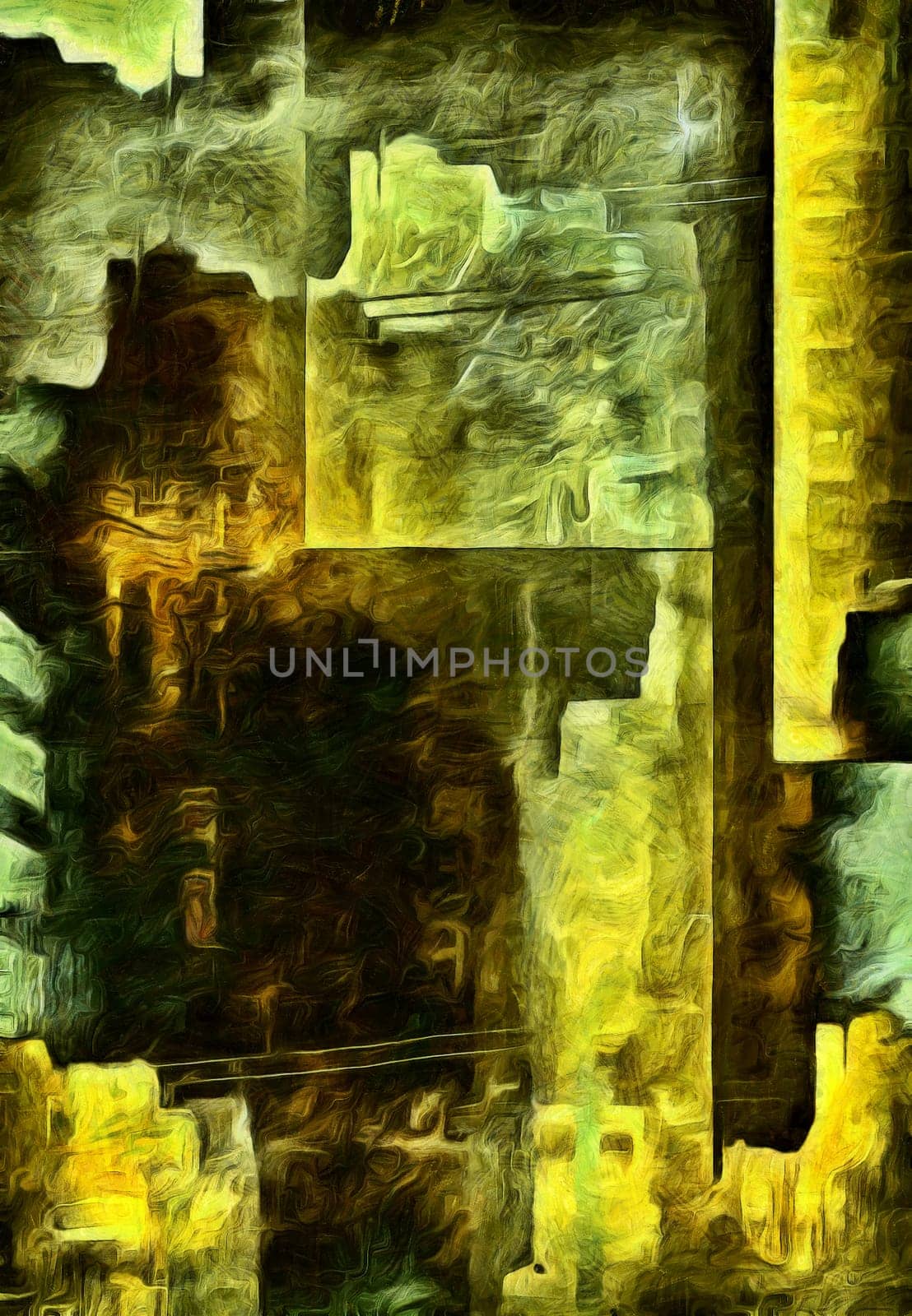 Abstract painting. New York Downtown