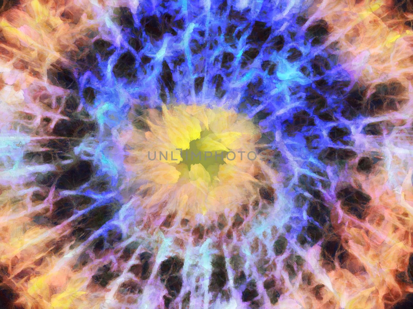 Abstract in vivid colors.
