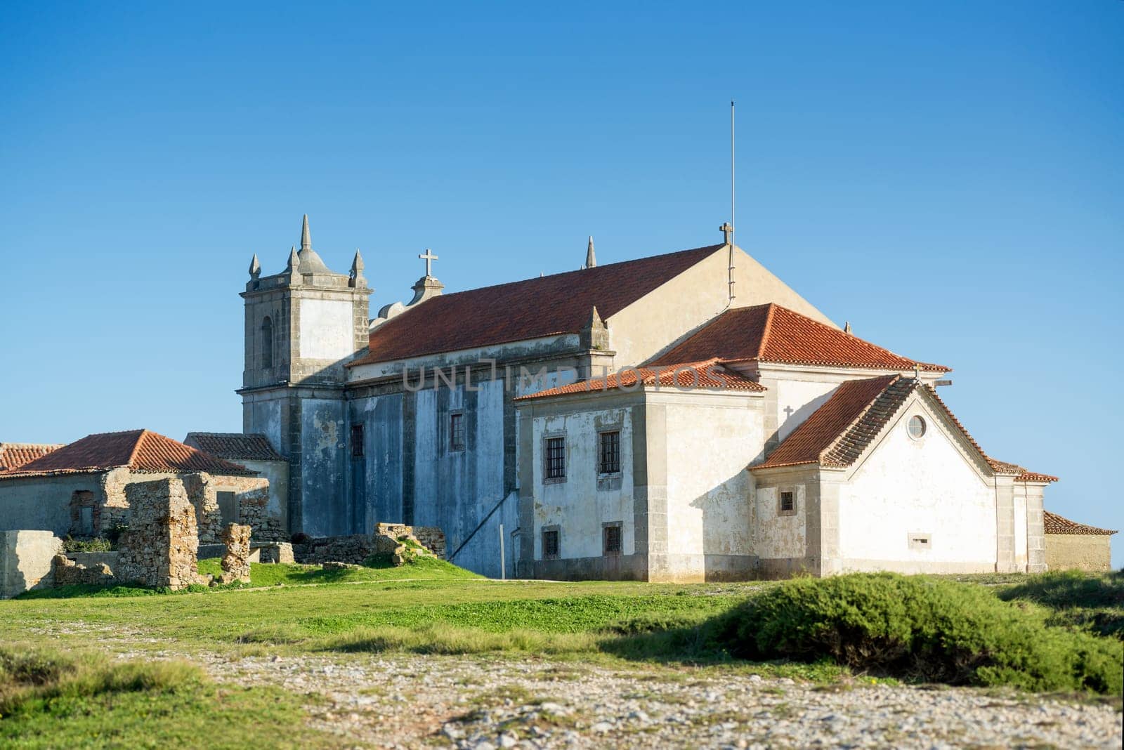 Church in the beautiful Cabo Espichel, Portugal