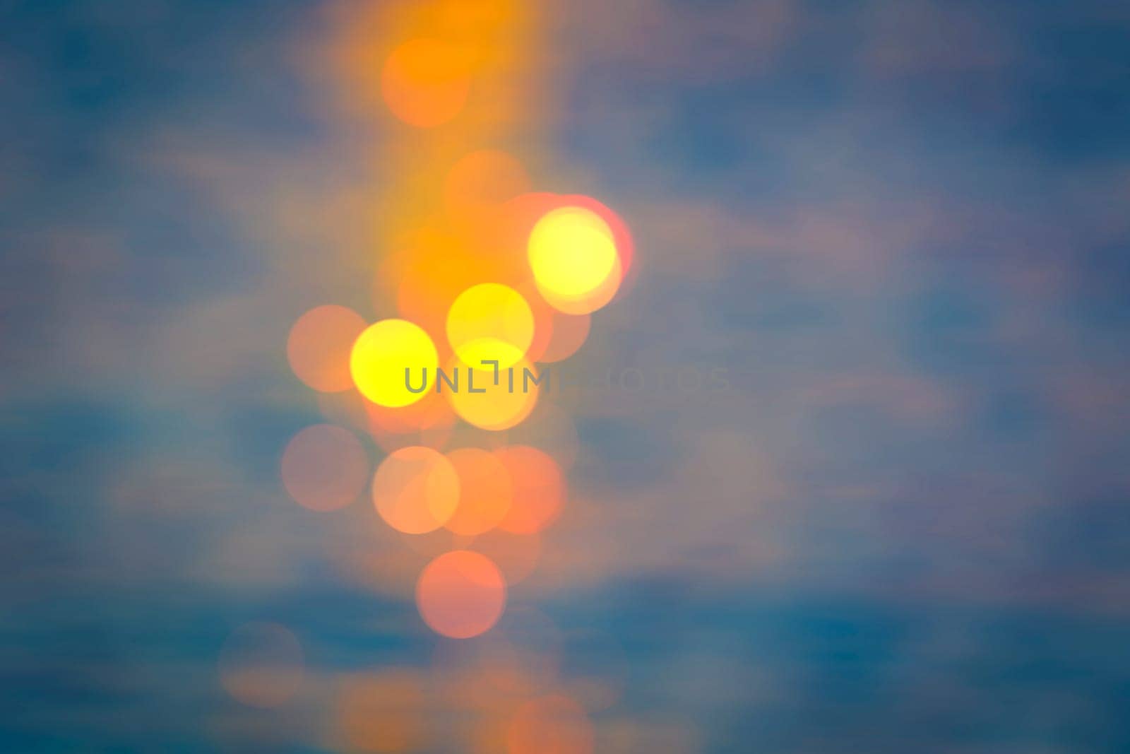 Artistic bokeh background with space for text and image