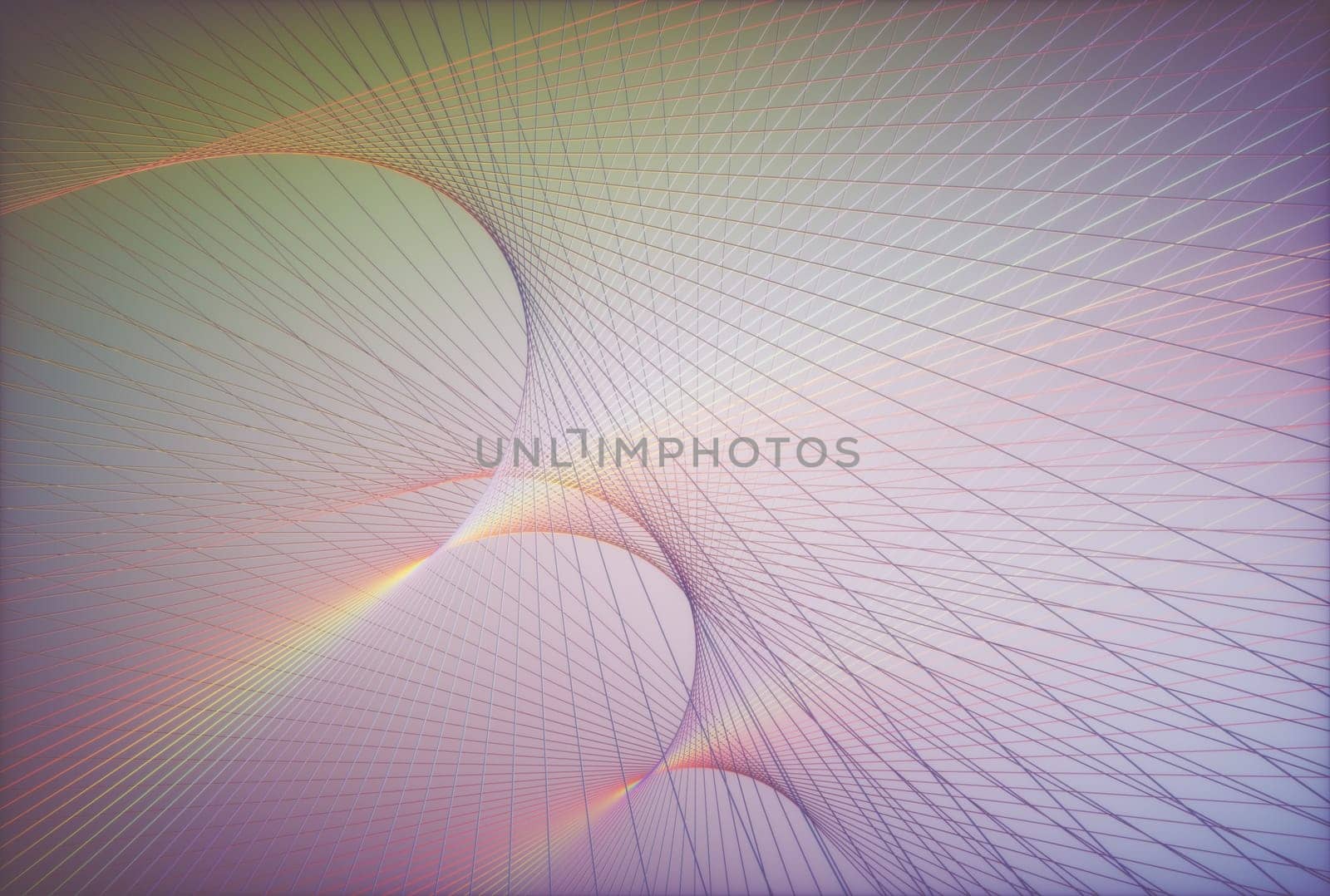 3D illustration. Abstract image in artistic shape and colors for use as background.
