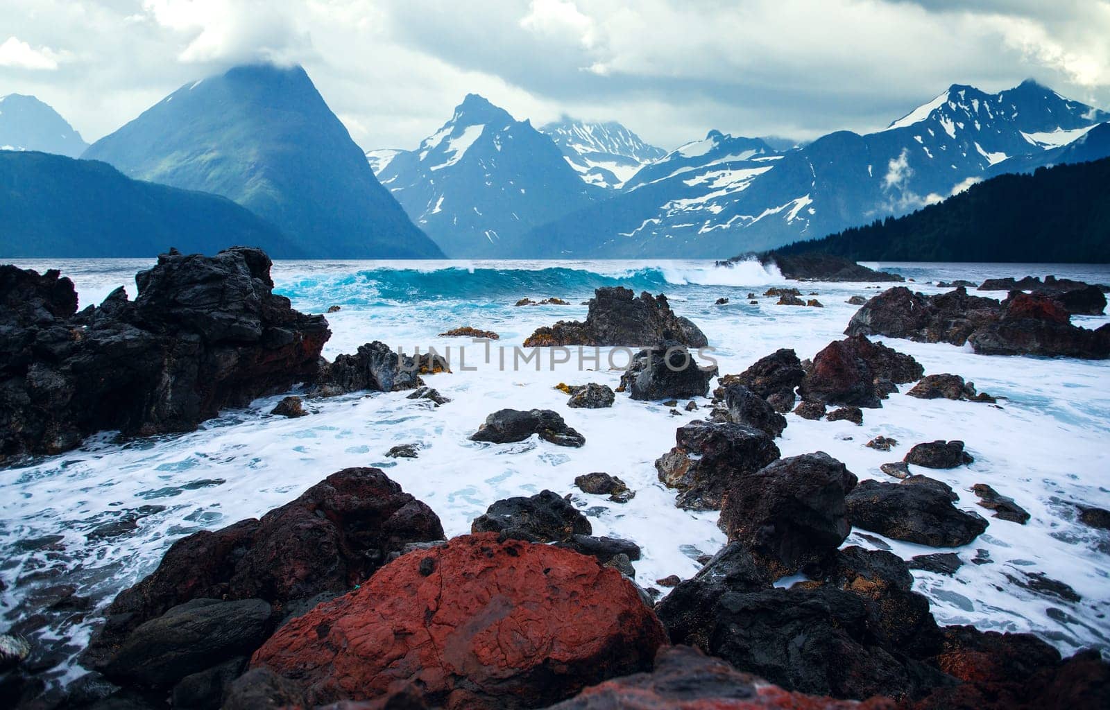 natural landscape at geirangerfjord . Norway mountain