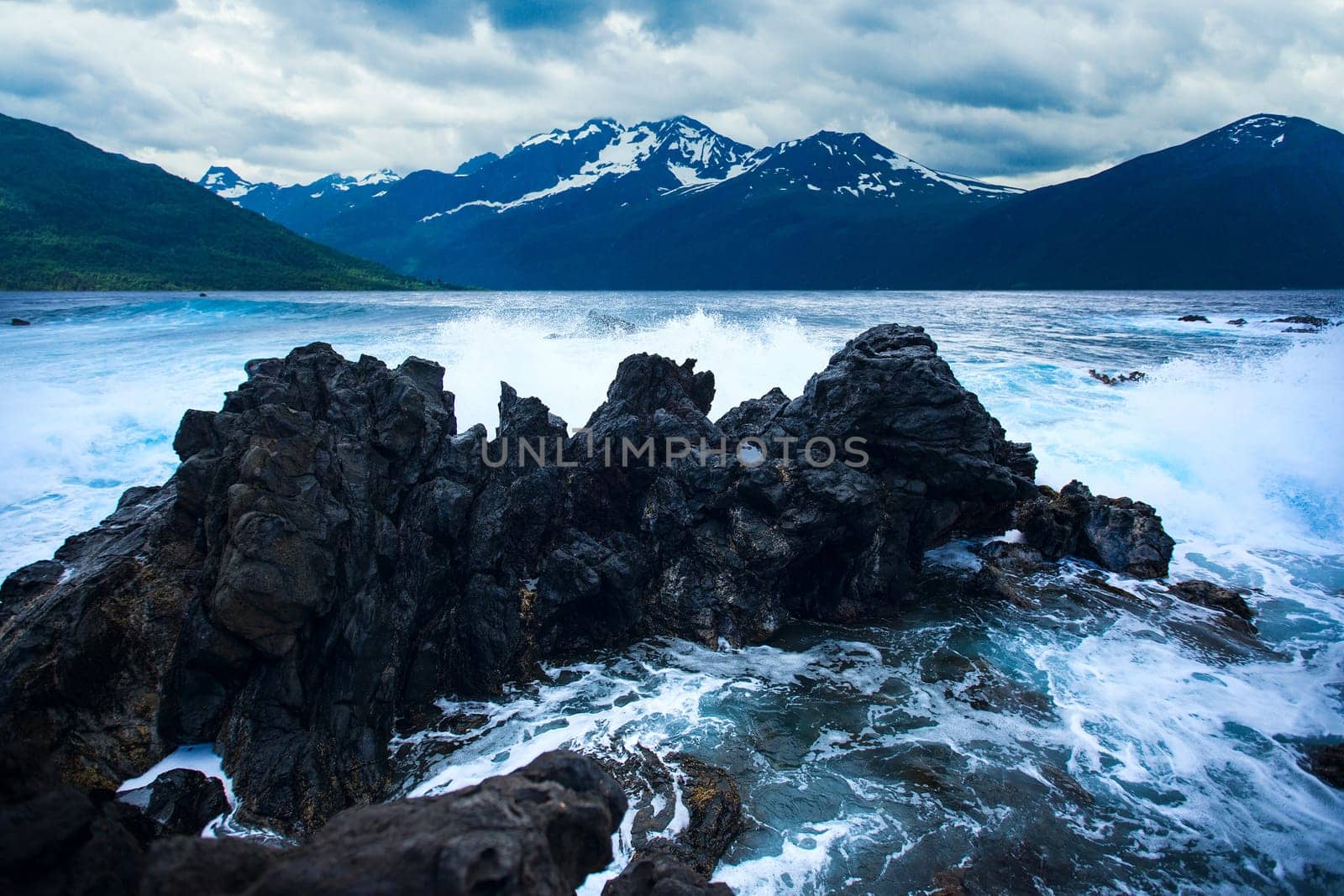 natural landscape at geirangerfjord . Norway mountain