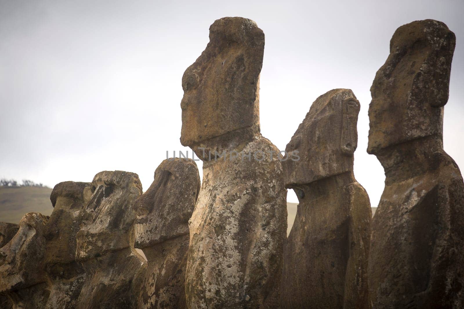 Moais at Ahu Tongariki (Easter island, Chile)