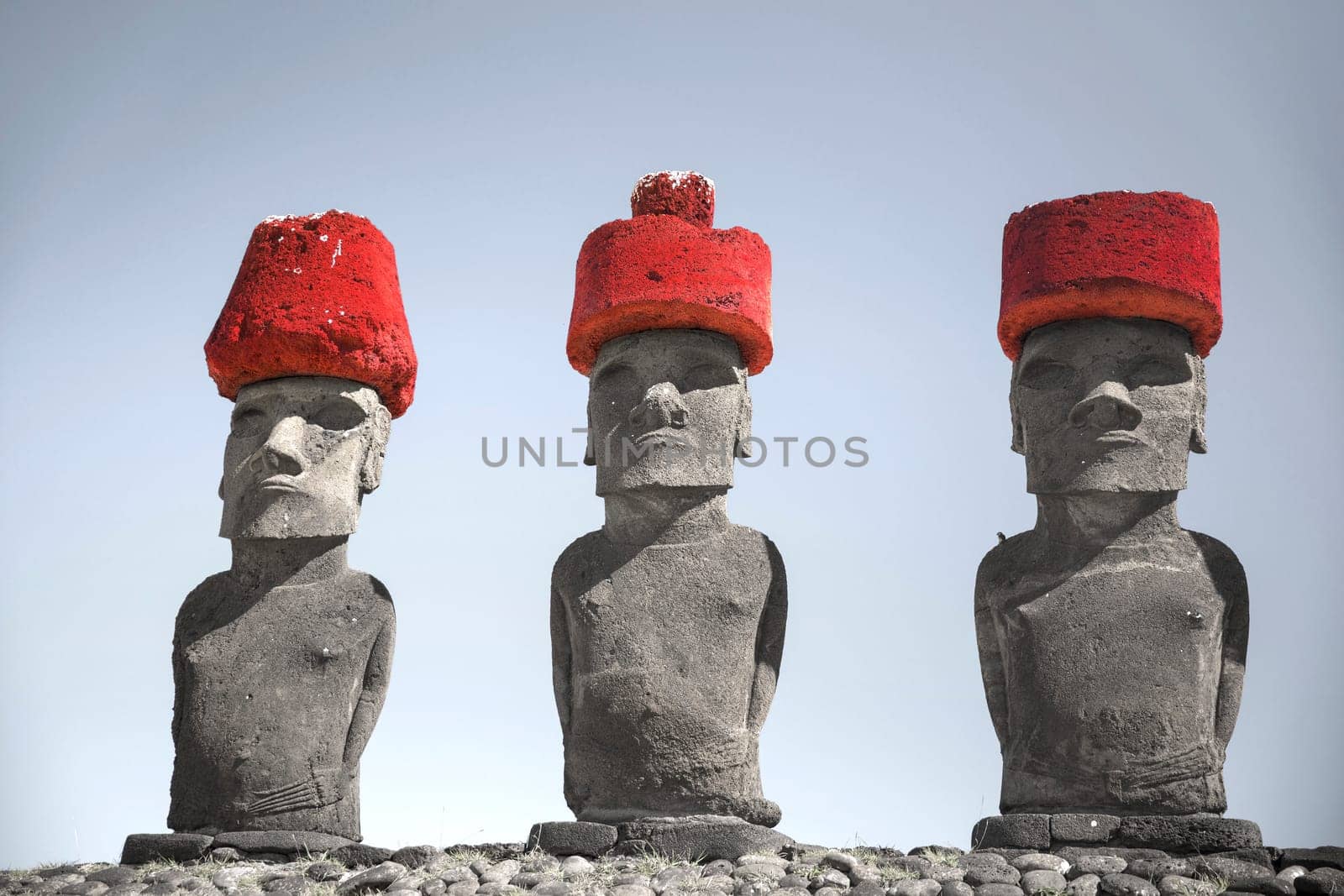 Moais at Ahu Tongariki (Easter island, Chile)