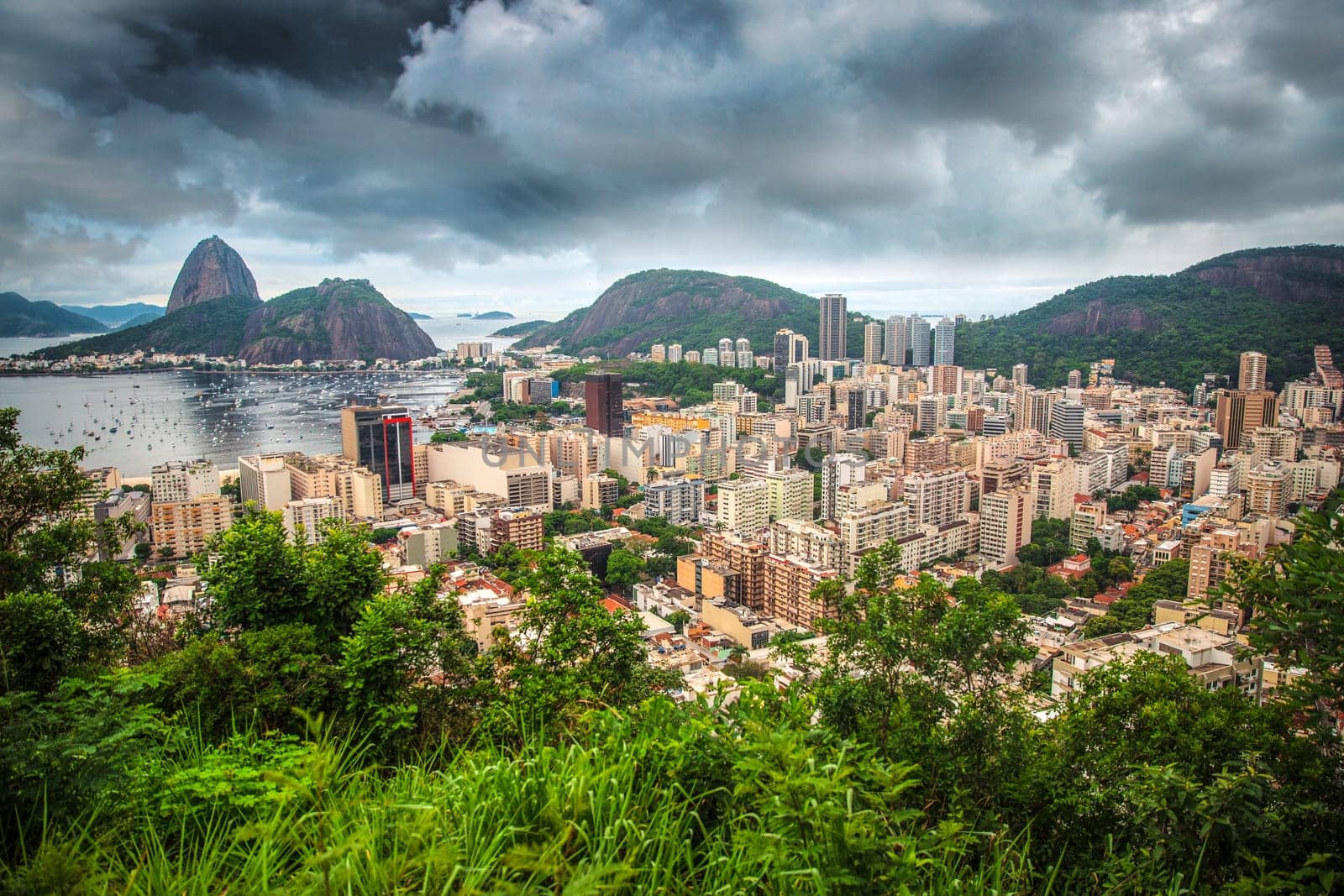 Rio De Janeiro, Brazil in the evening sun light