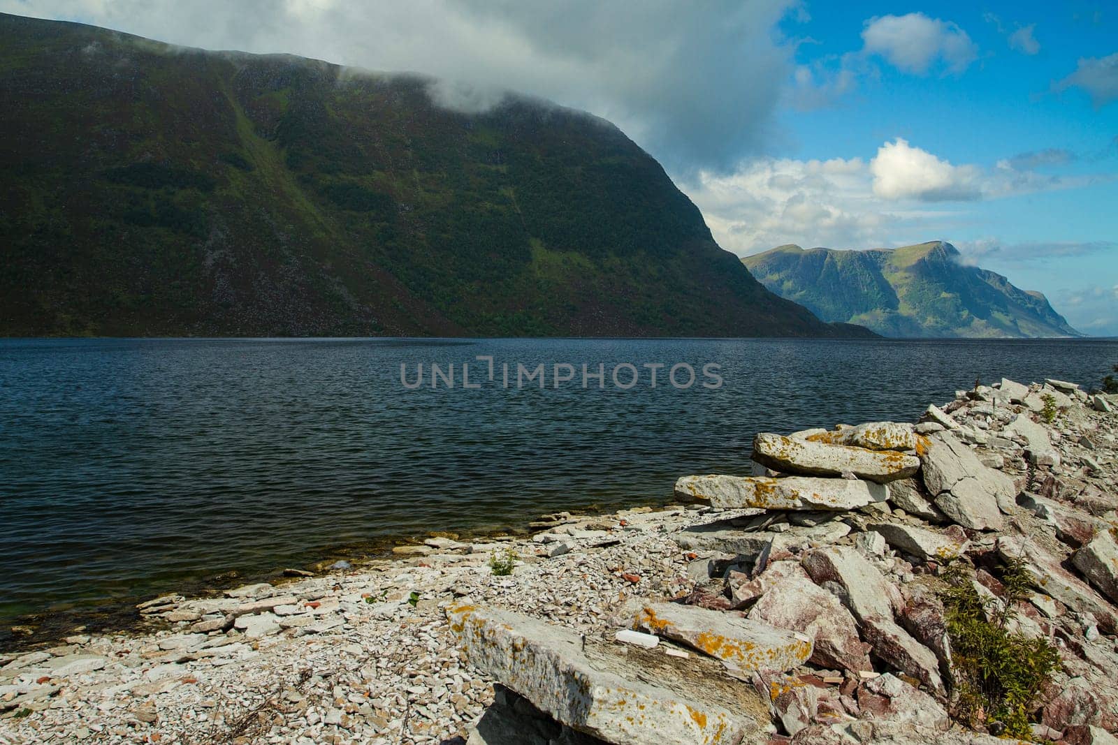 natural landscape at geirangerfjord . Norway mountain