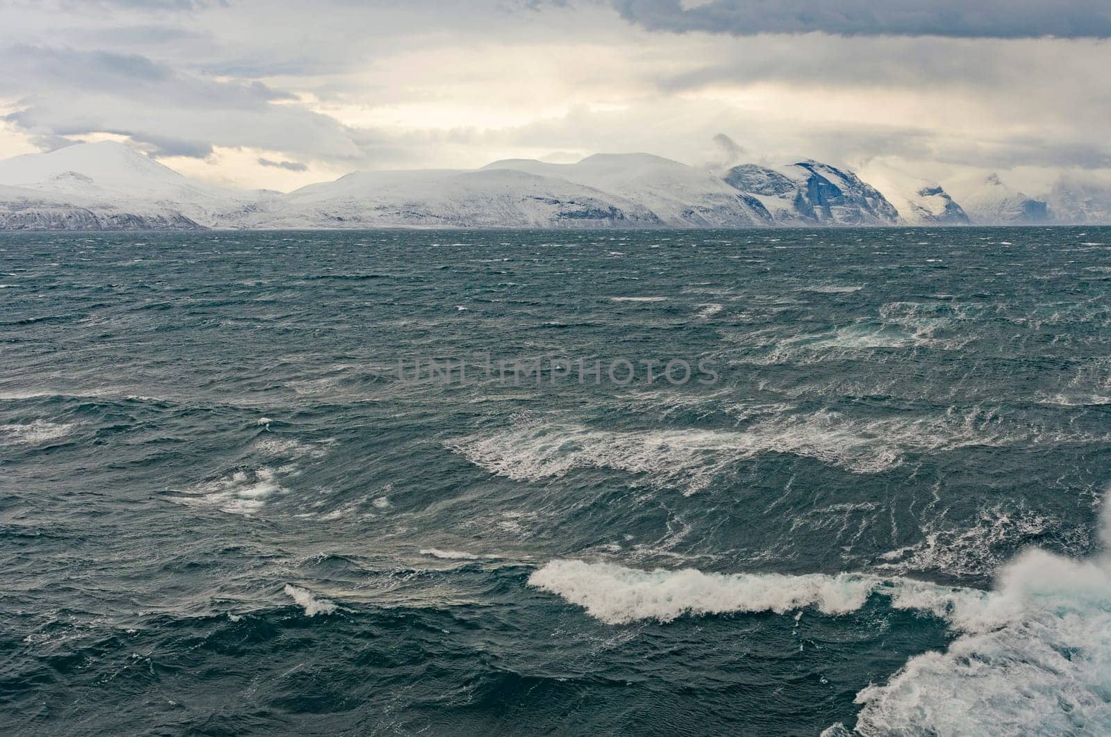 Heavy Seas in Sam Ford Fjord, Baffin Island in Nunavut, Canada