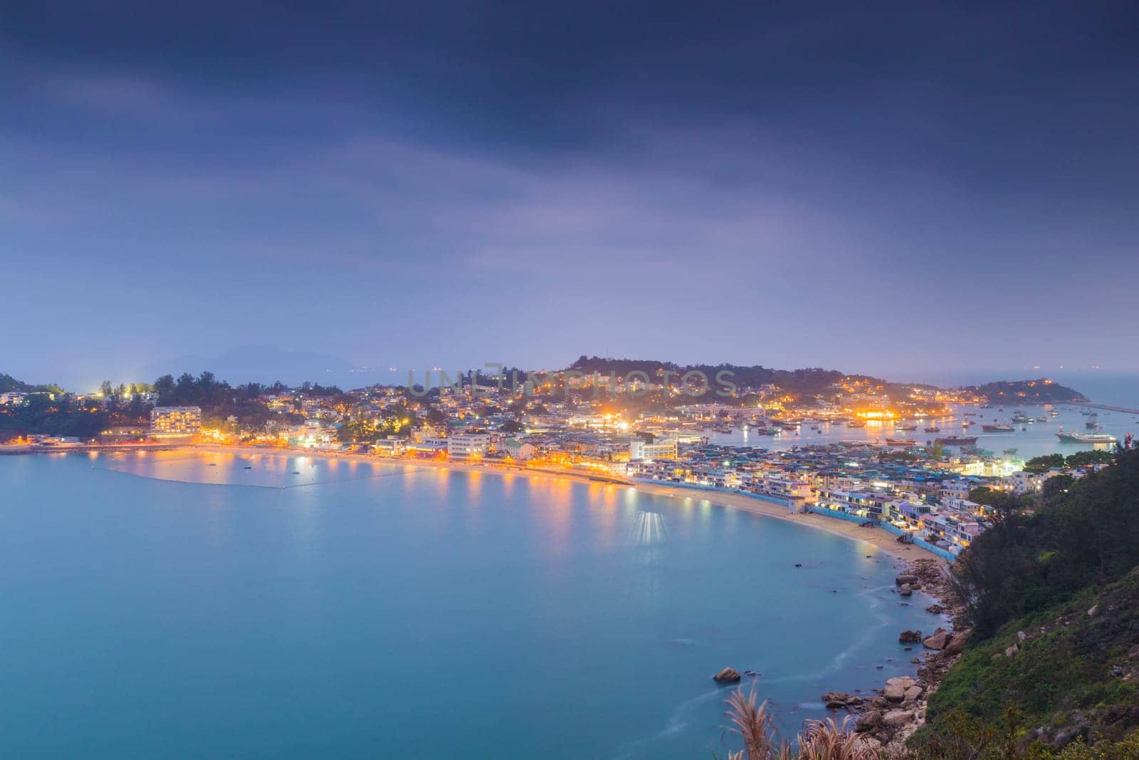 Cheung Chau island at sunset moment, hong kong landmark