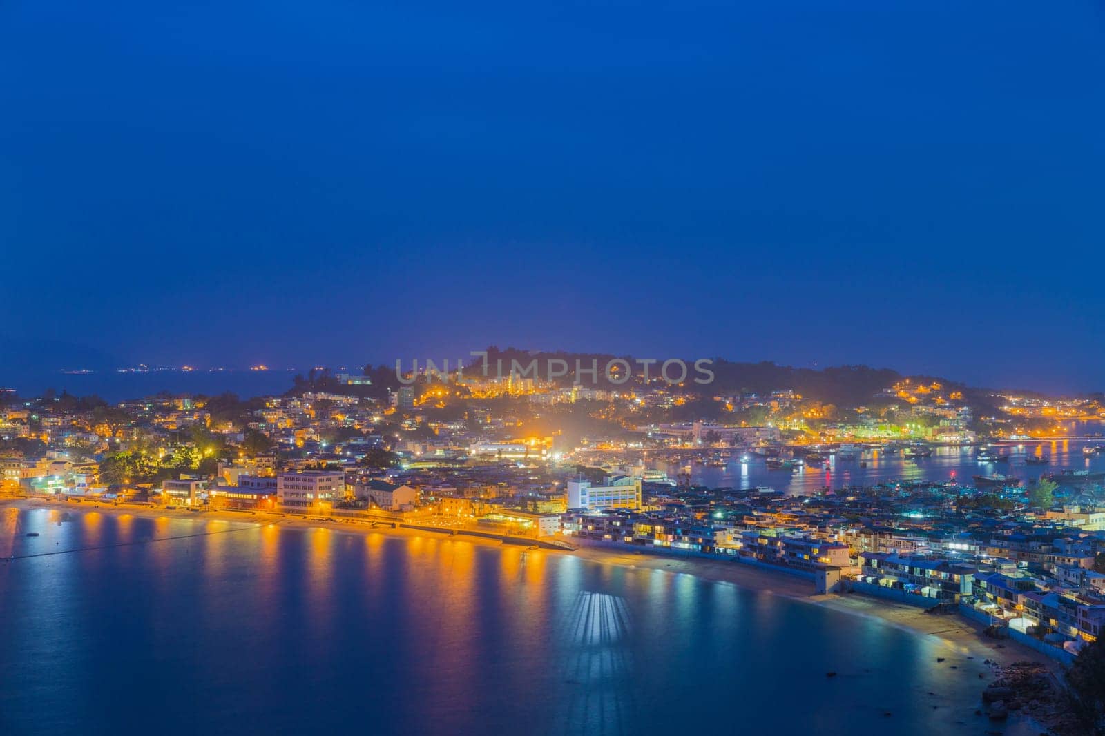 Cheung Chau island at sunset moment, hong kong landmark