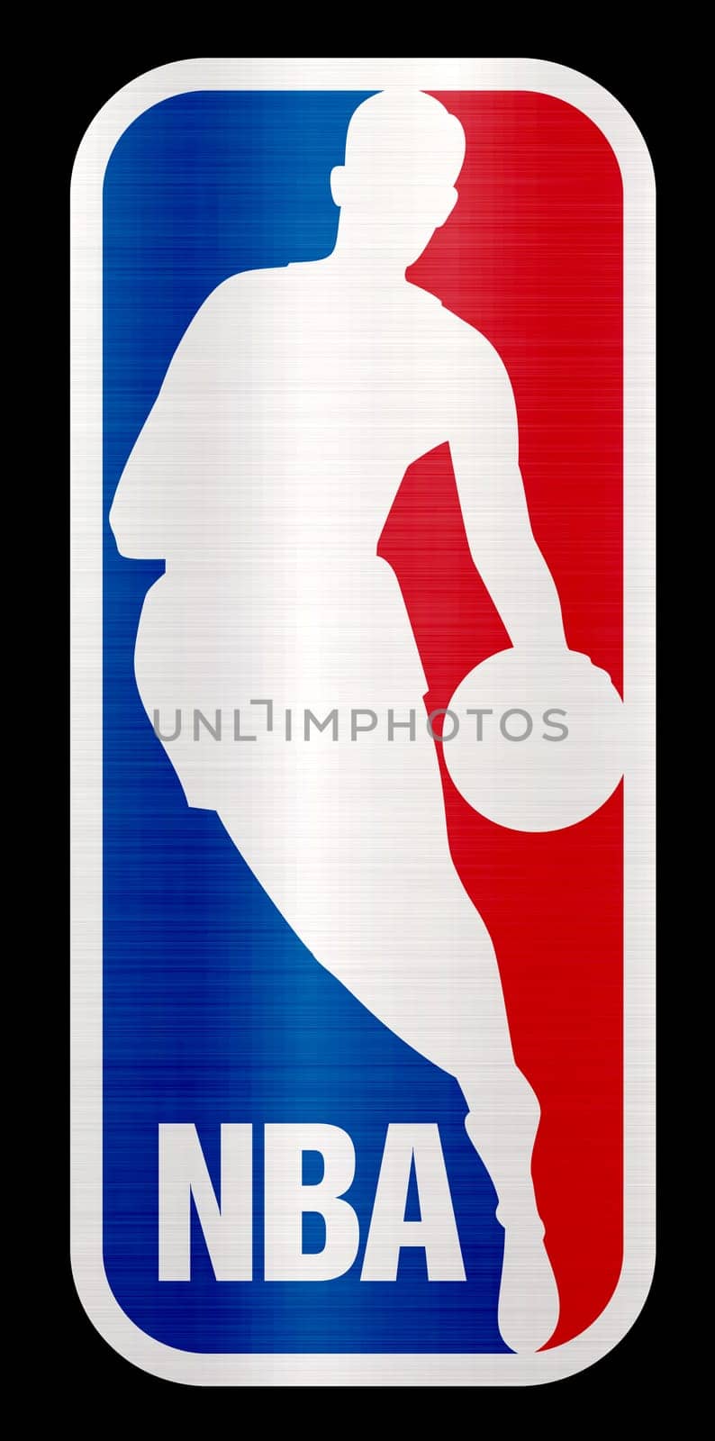 NBA metallic illustration basketball sport