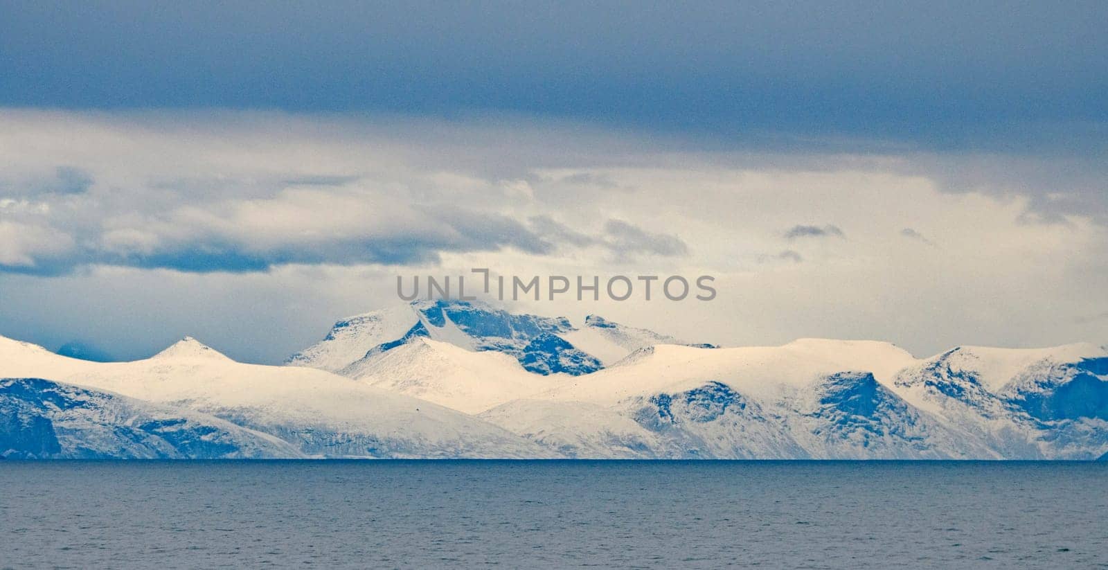 Fall Snow in the High Arctic Mountains along the Sam Ford Fjord on Baffin Island in Nunavut, Canada