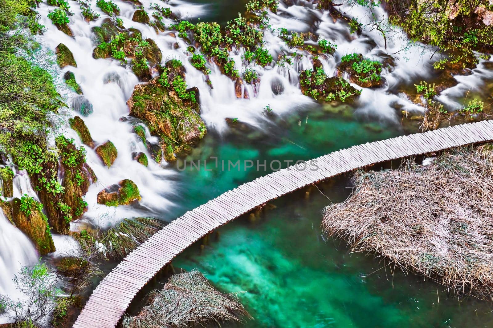 Waterfall Plitvice Lakes,destination in Croatia