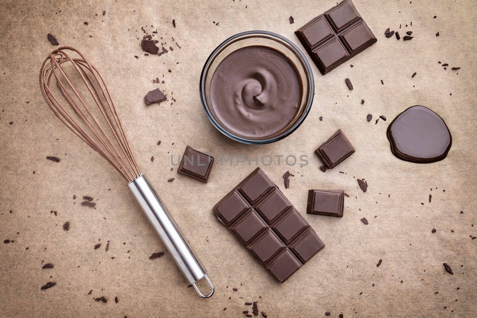 Delicious dark chocolate background