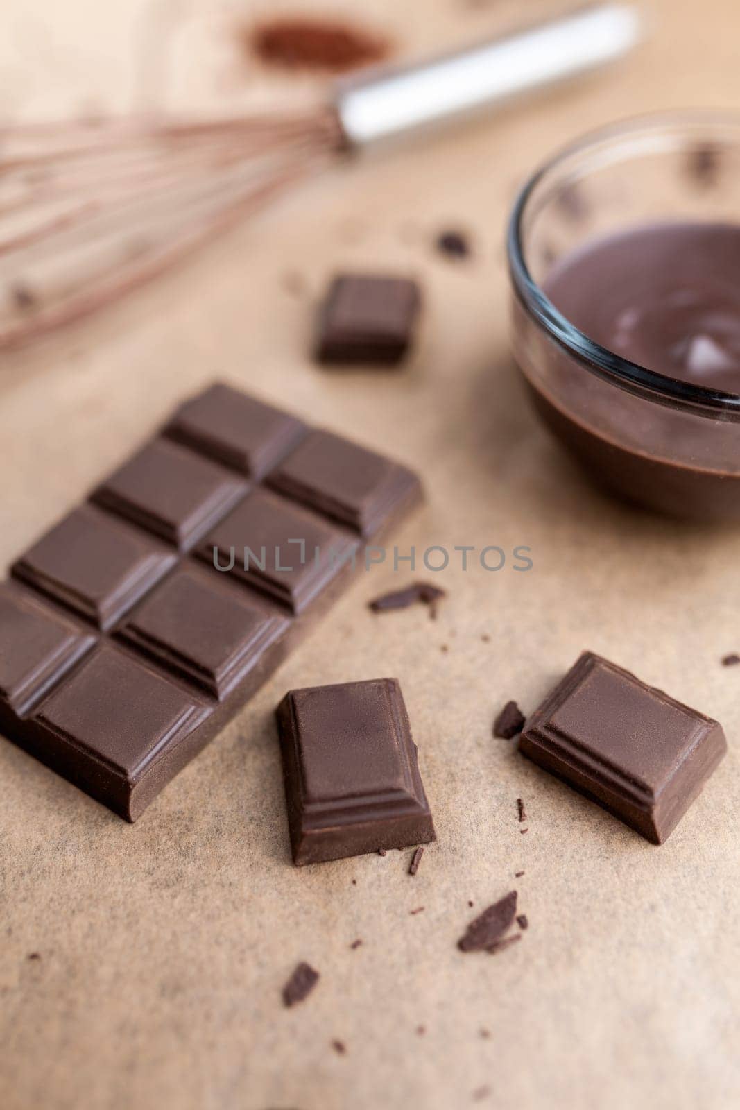 Delicious dark chocolate background