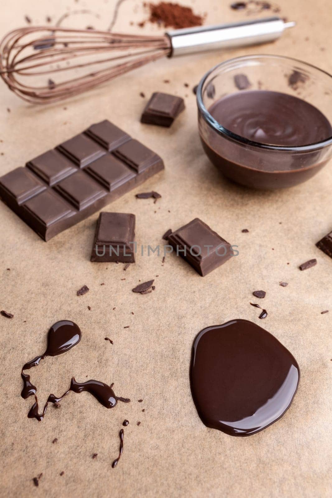 Delicious dark chocolate background
