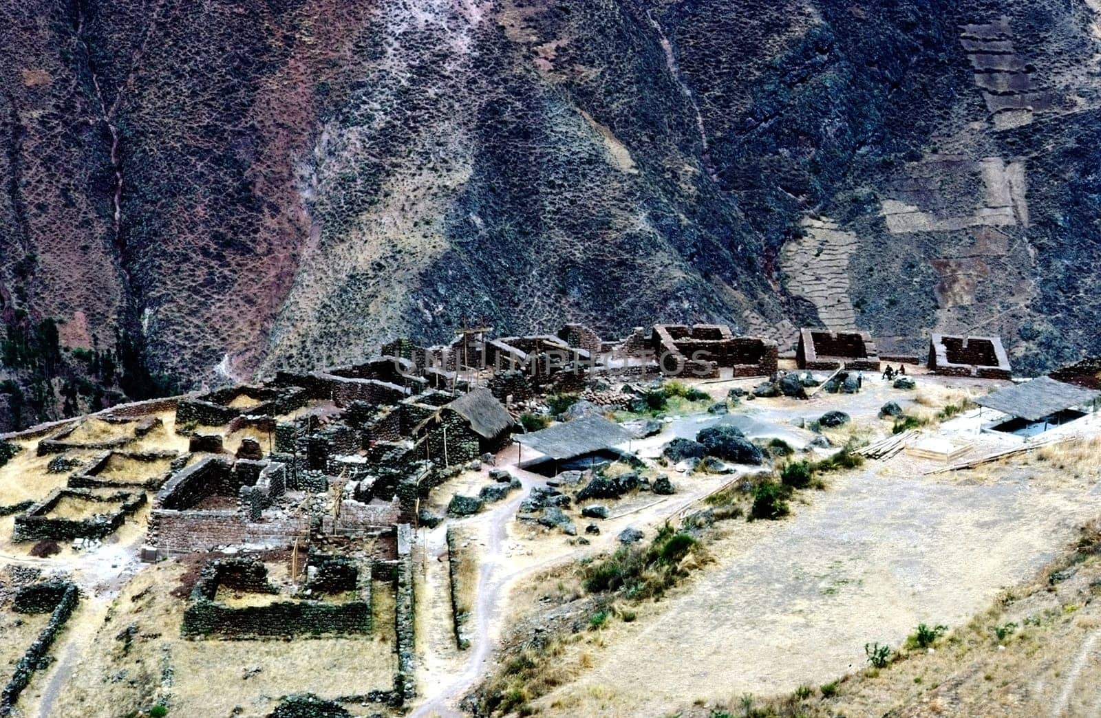 Inca ruins in Pisac ,Peru