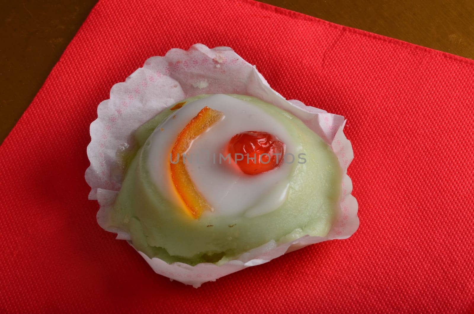 Dessert: Cassata Siciliana in restaurant