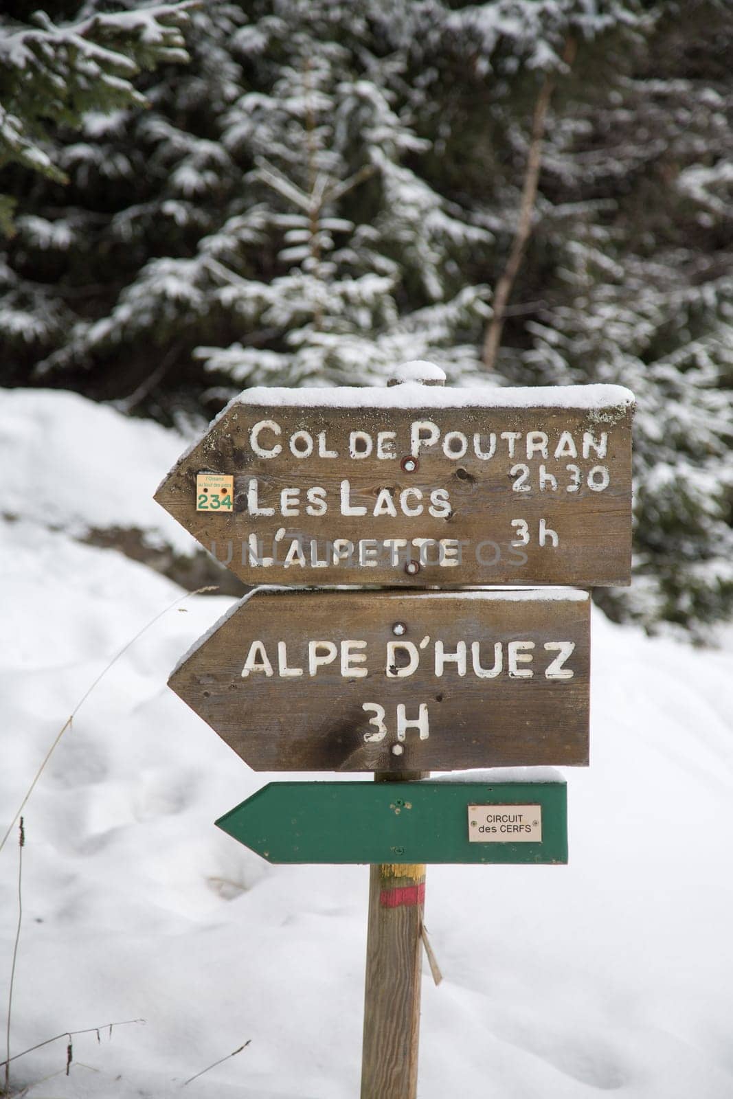 The Alpe d Huez ski domain in the French Alps