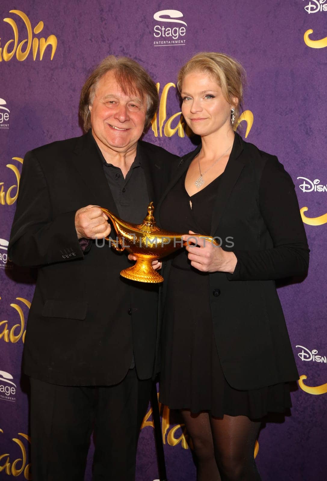 Peter Urban with his wife ,. Red carpet at benefit concert ALADDIN & FRIENDS IN CONCERT at Neue Flora,Hamburg