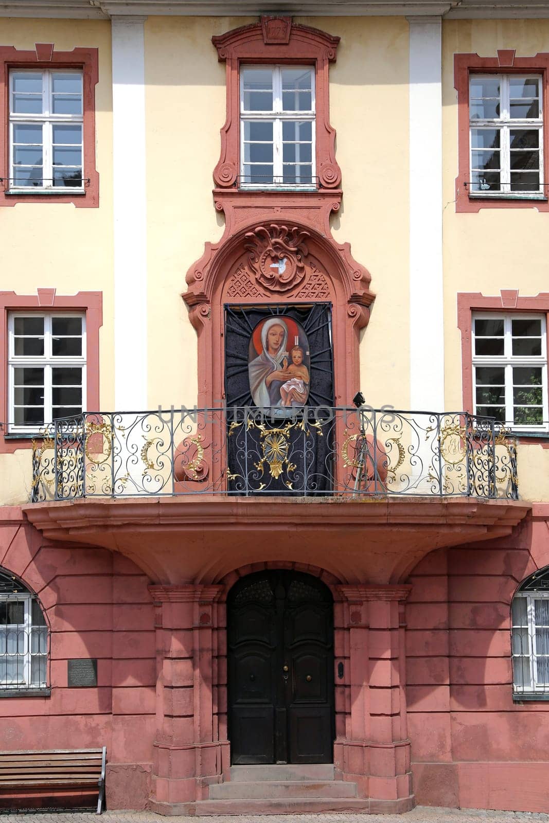 Portal former town house and today's city combing shop in Endingen am Kaiserstuhl